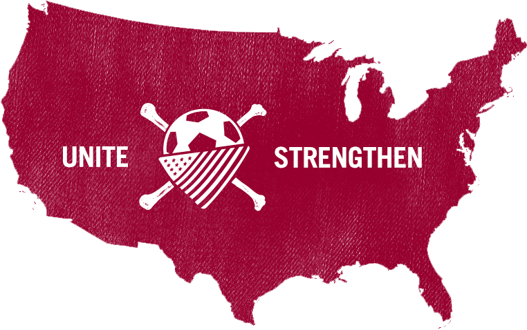 American Outlaws - Blue Map Of United States (800x495), Png Download