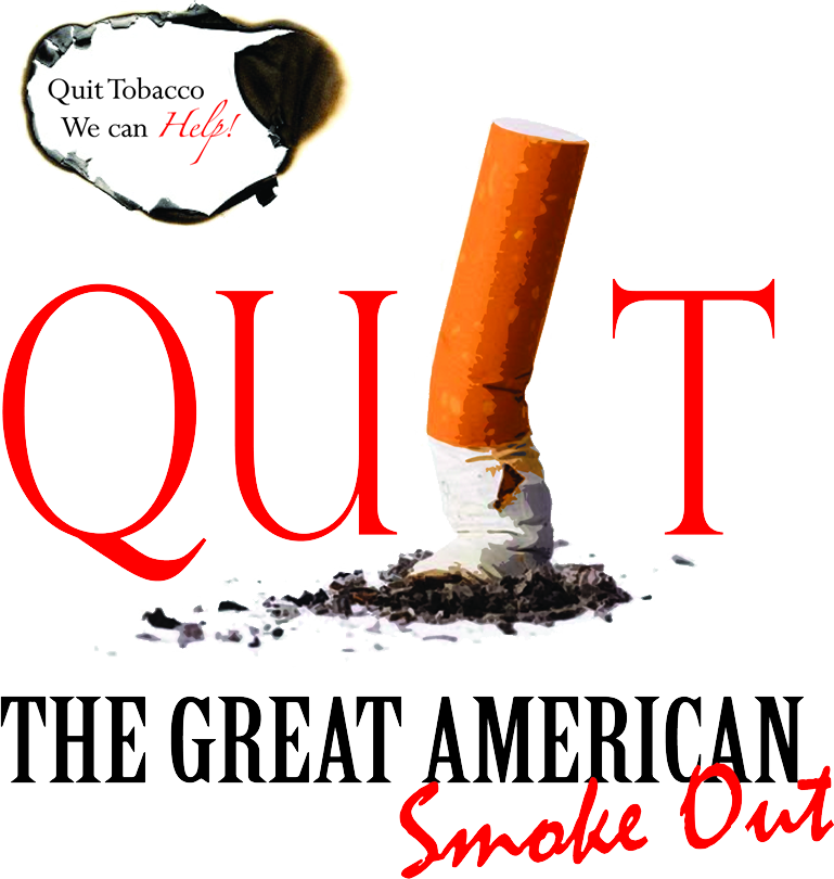 Great American Smoke Out Banner - Great American Smokeout 2018 (769x810), Png Download