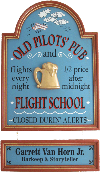 Old Pilot's Pub Sign - Bar (600x600), Png Download