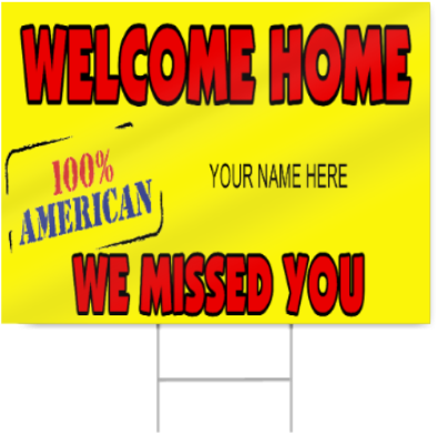 Welcome Home 100% American Sign - Birth Southern By The Grace (450x450), Png Download