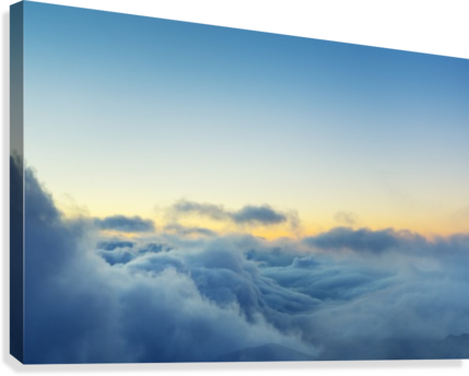 View Above The Clouds, Beautiful Sunset Cloudscape - Citation Nuage (429x344), Png Download