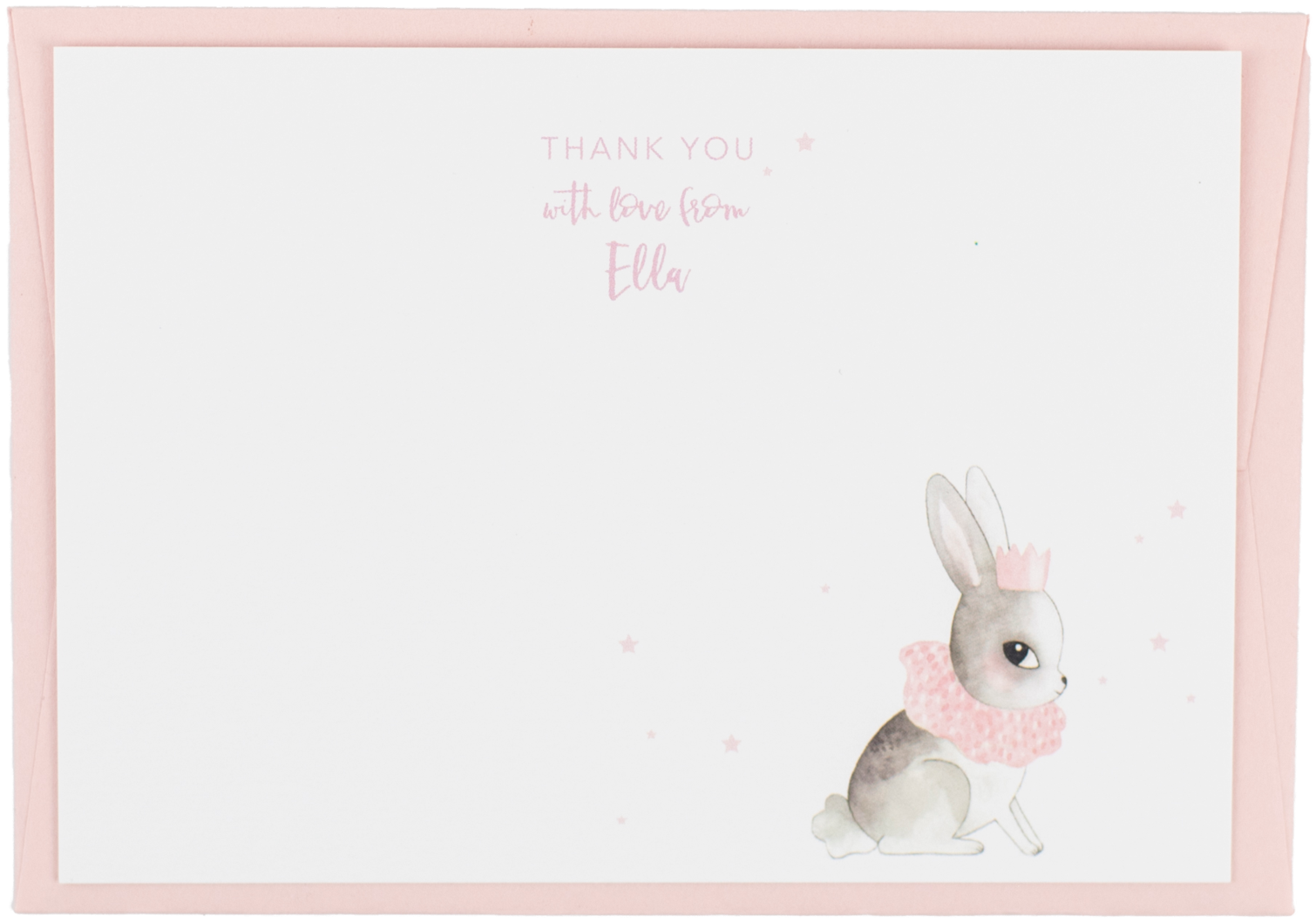 Download Personalised Belle Rabbit Thank You - Rabbit | Transparent PNG ...
