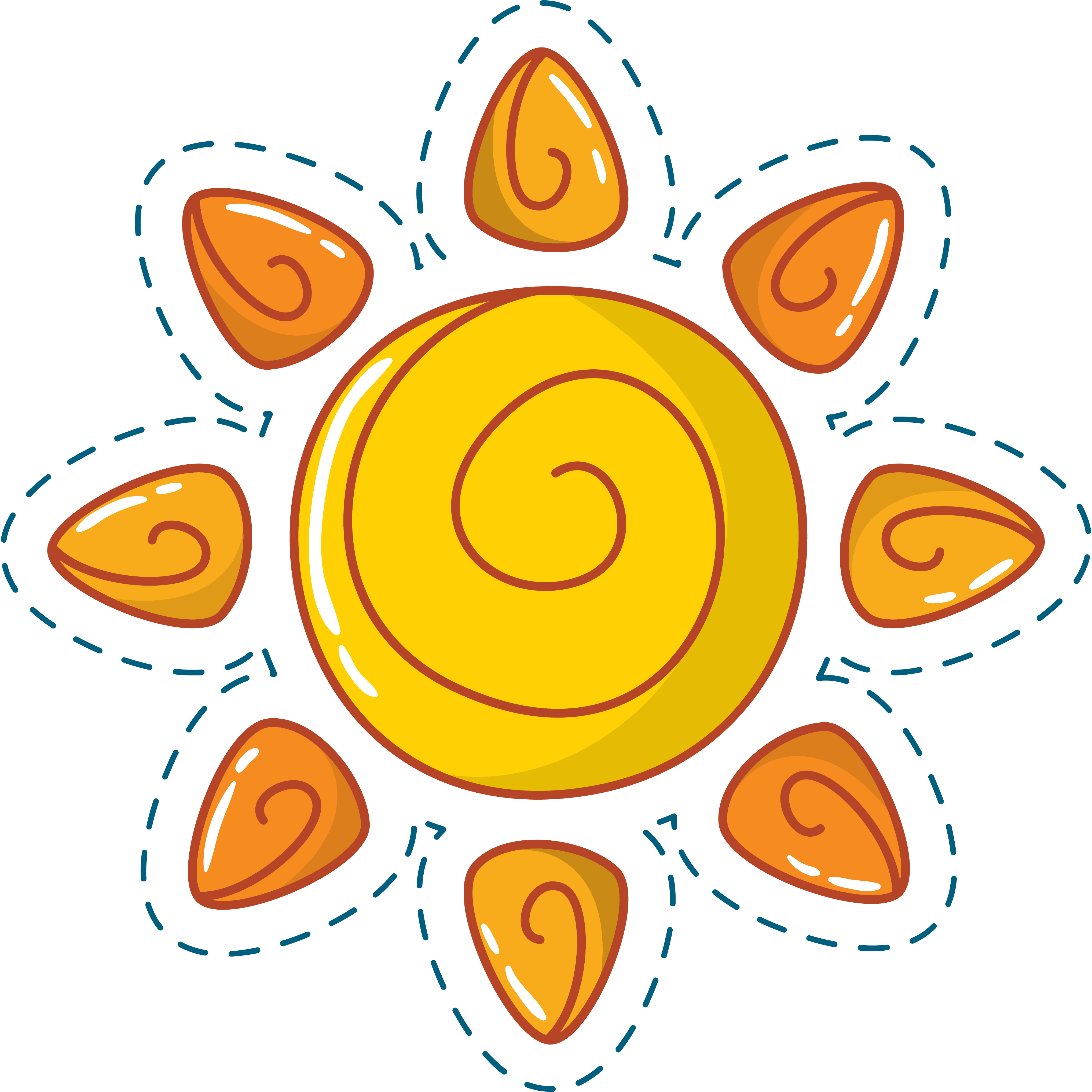 Cartoon Clip Art - Fixed In A Microfluidic Device Zhang Wang Mu Li Reactor (4070x4071), Png Download