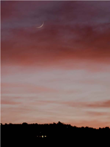 Following A Beautiful Sunset The Clouds Thinned Out - Afterglow (800x600), Png Download