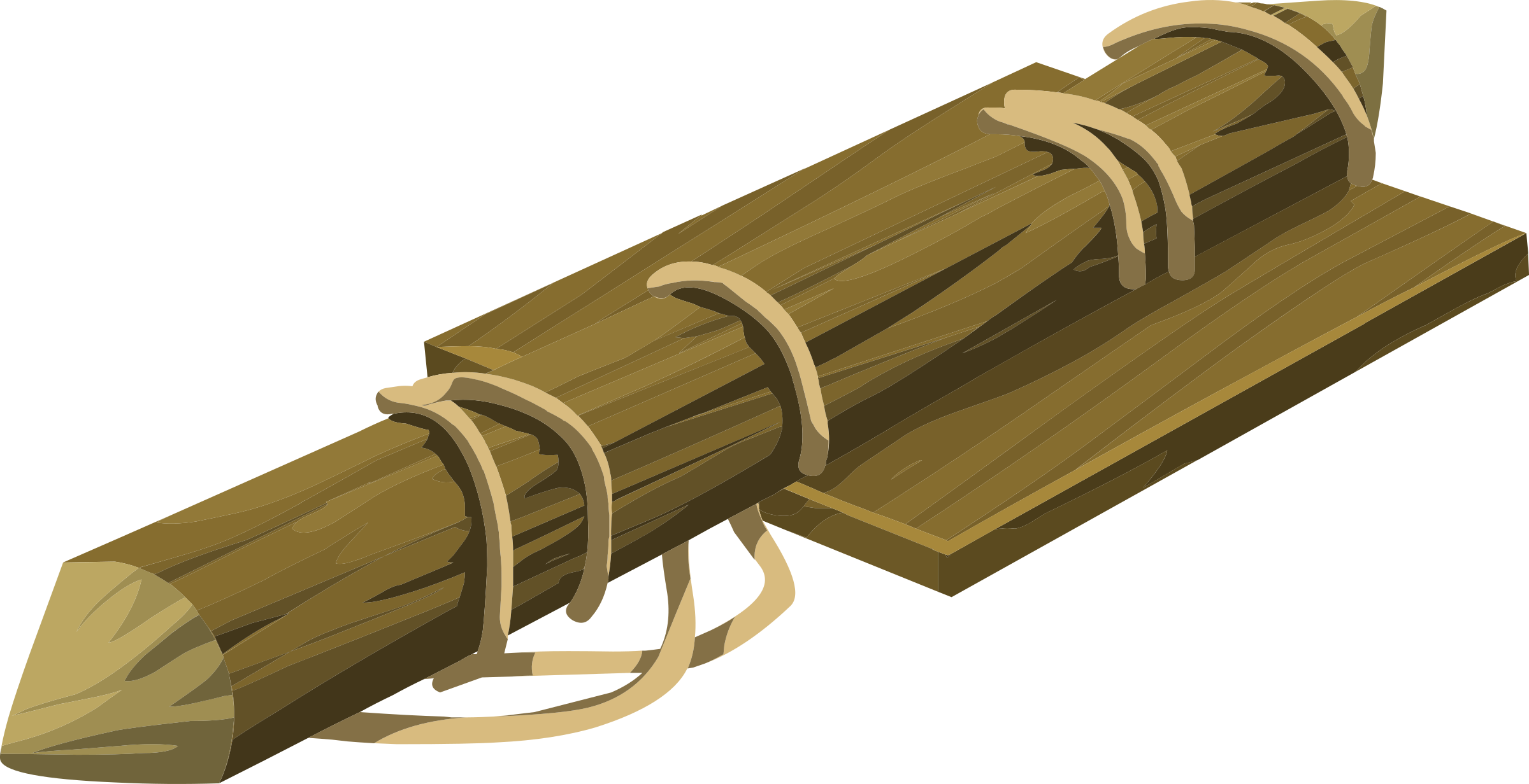 Big Image - Old Wooden Plank Png (2400x1232), Png Download