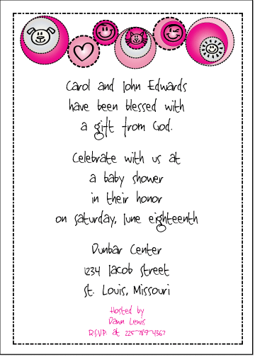 Pink Thank You Card - Baby Shower (360x504), Png Download