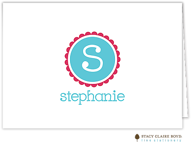 Dark Pink Scalloped Custom Folded Thank You Card By - Eden Beer (450x450), Png Download