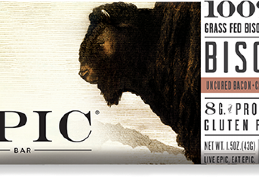 Washington's Green Grocer, Epic Bar, Whole30, Farm - Bison Bacon Cranberry Bar - 1.5 Oz. (860x645), Png Download