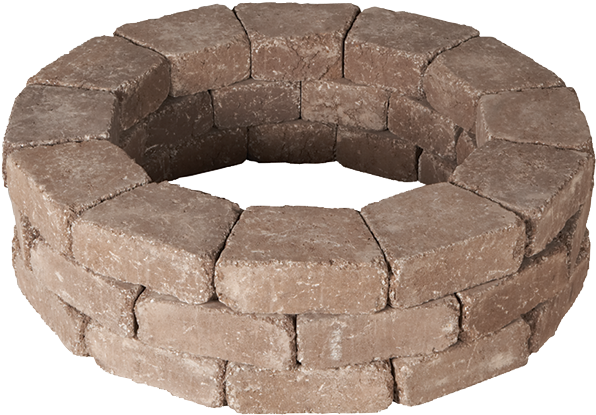 Creating Beautiful Landscapes With Pavers, Edgers, - Rumblestone 39.2 In. X 10.5 In. Tree Ring Kit In Greystone (800x460), Png Download