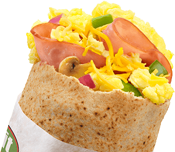 Ham N Egg Pita - Pita Pit (500x378), Png Download