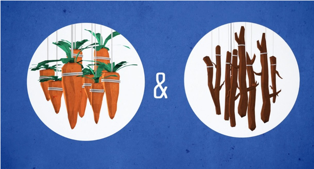Carrots And Sticks (615x424), Png Download
