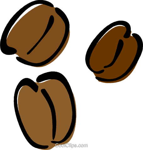 Coffee Plant Clipart Vector Png - Coffee Bean Clipart Png (456x480), Png Download