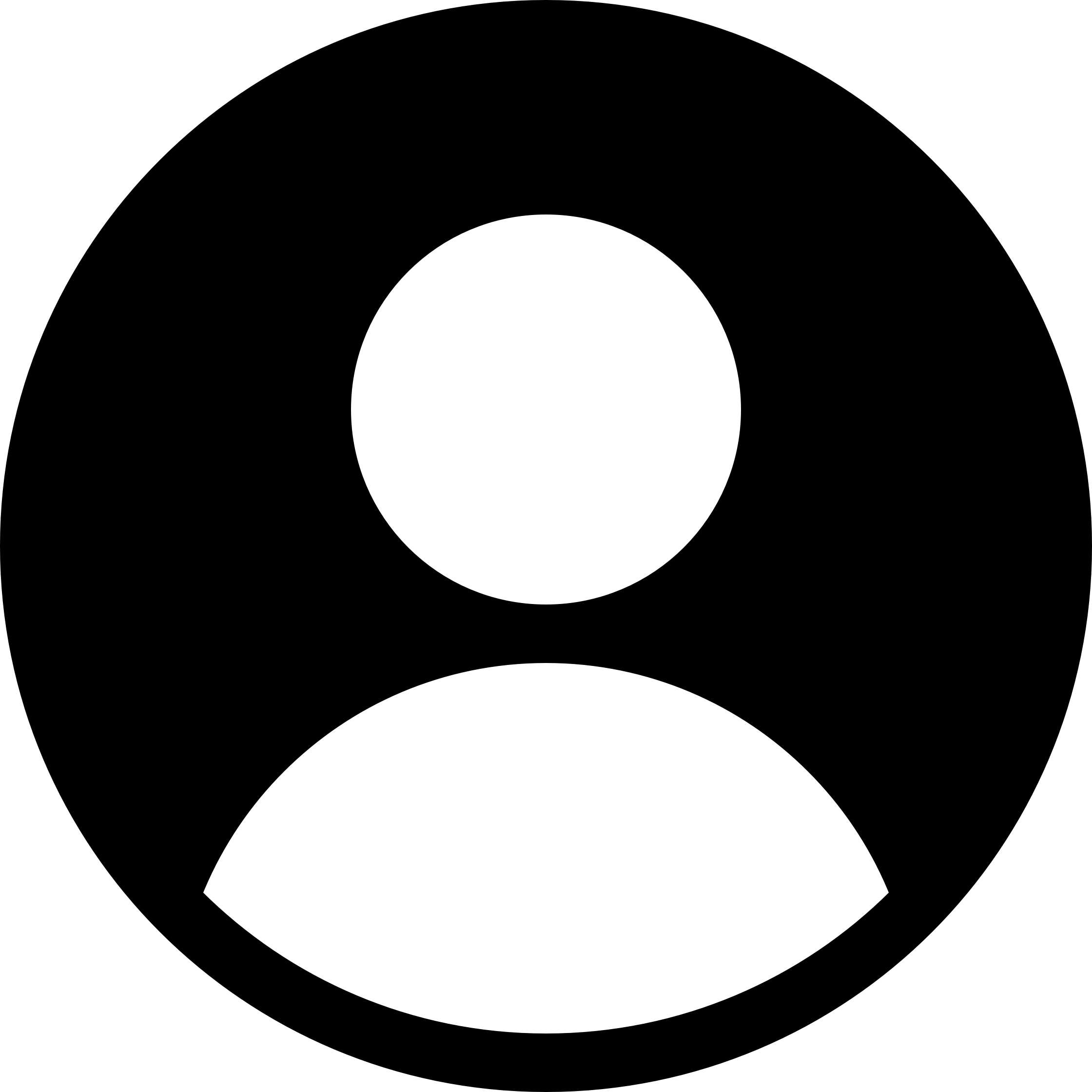 Circled User Icon - User Profile Icon Png (2240x2240), Png Download