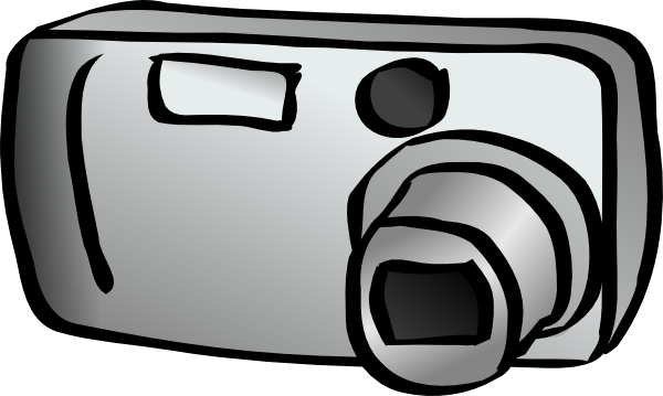 Digital Camera Clip Art Free Vector 4vector - Digital Camera Clipart (600x359), Png Download
