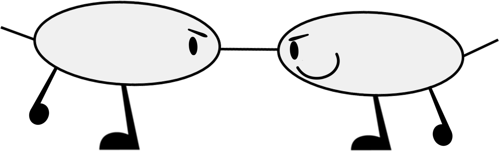 Nerd Glasses 5 - Line Art (1744x550), Png Download