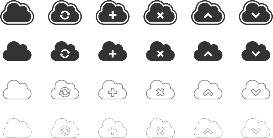 Clouds Vector Icons - Cloud Vector (906x461), Png Download