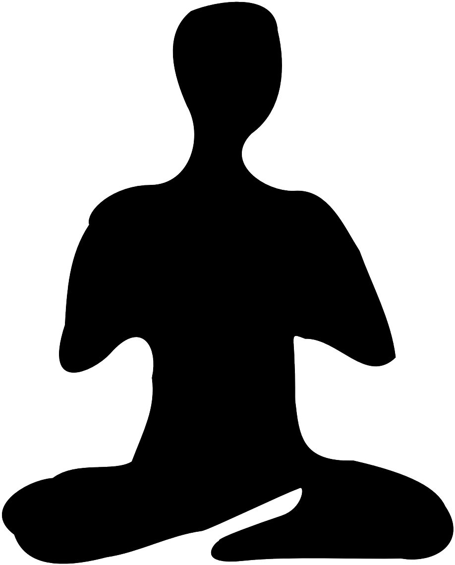 Yoga Guy Silhouette - Guru Icon (1057x1280), Png Download