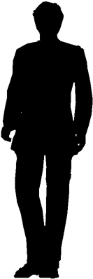 Silhouette Person Standing - Person Standing Silhouette Vector (1200x659), Png Download