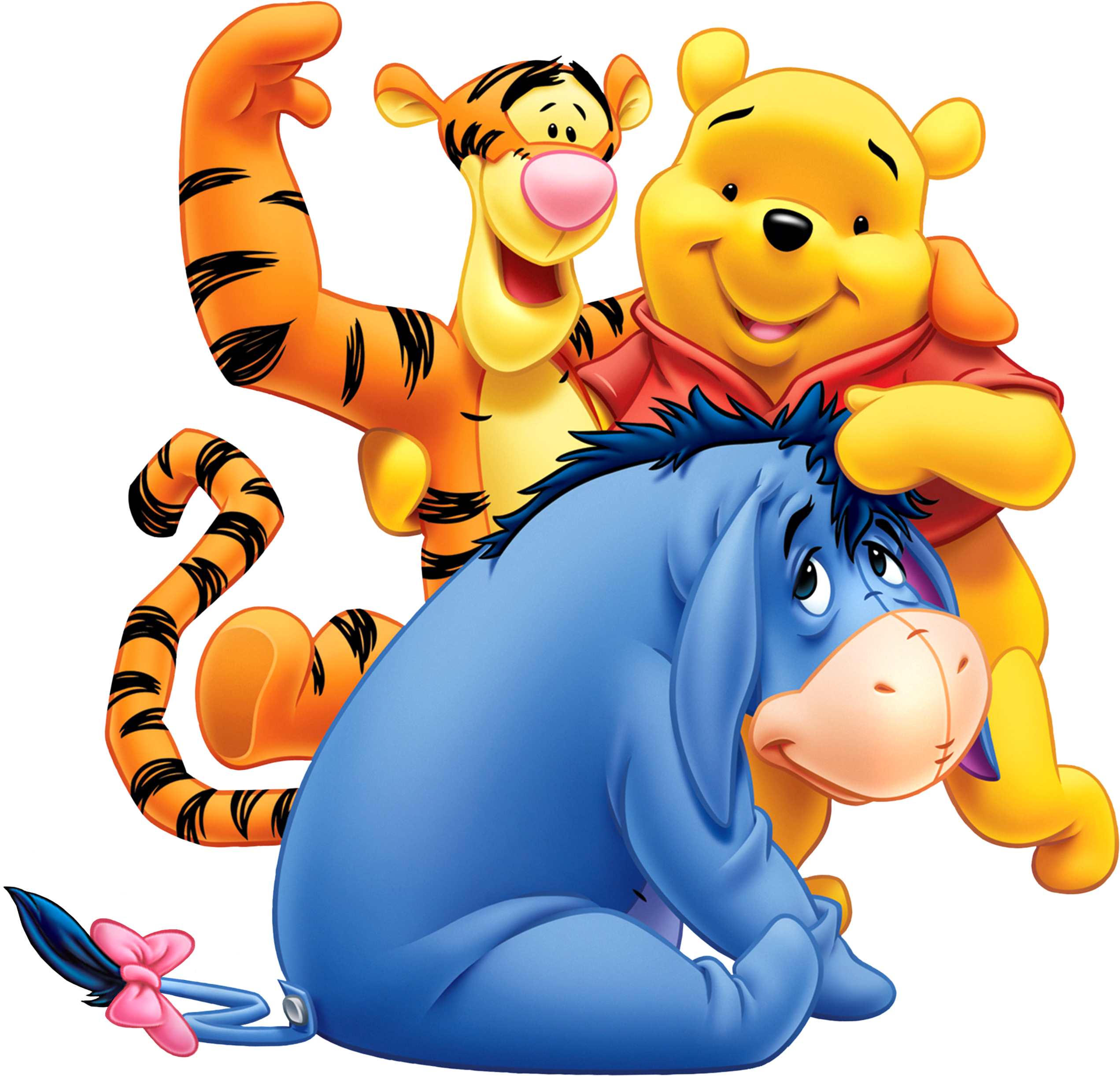 Winnie Pooh Png - Eeyore And Winnie The Pooh (2623x2647), Png Download