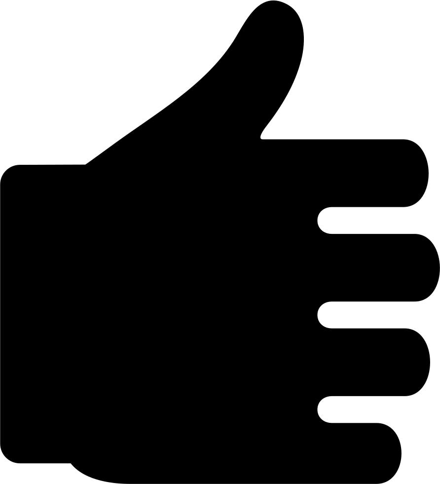 Hand Silhouette Of A Man Comments - Icon (892x981), Png Download