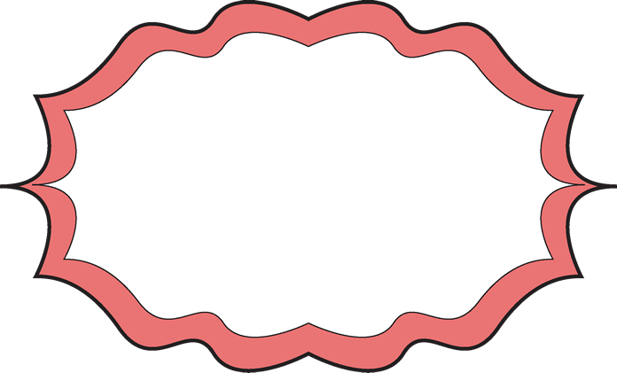 Peach Clipart Frame - Peach Elegant Frame (696x421), Png Download