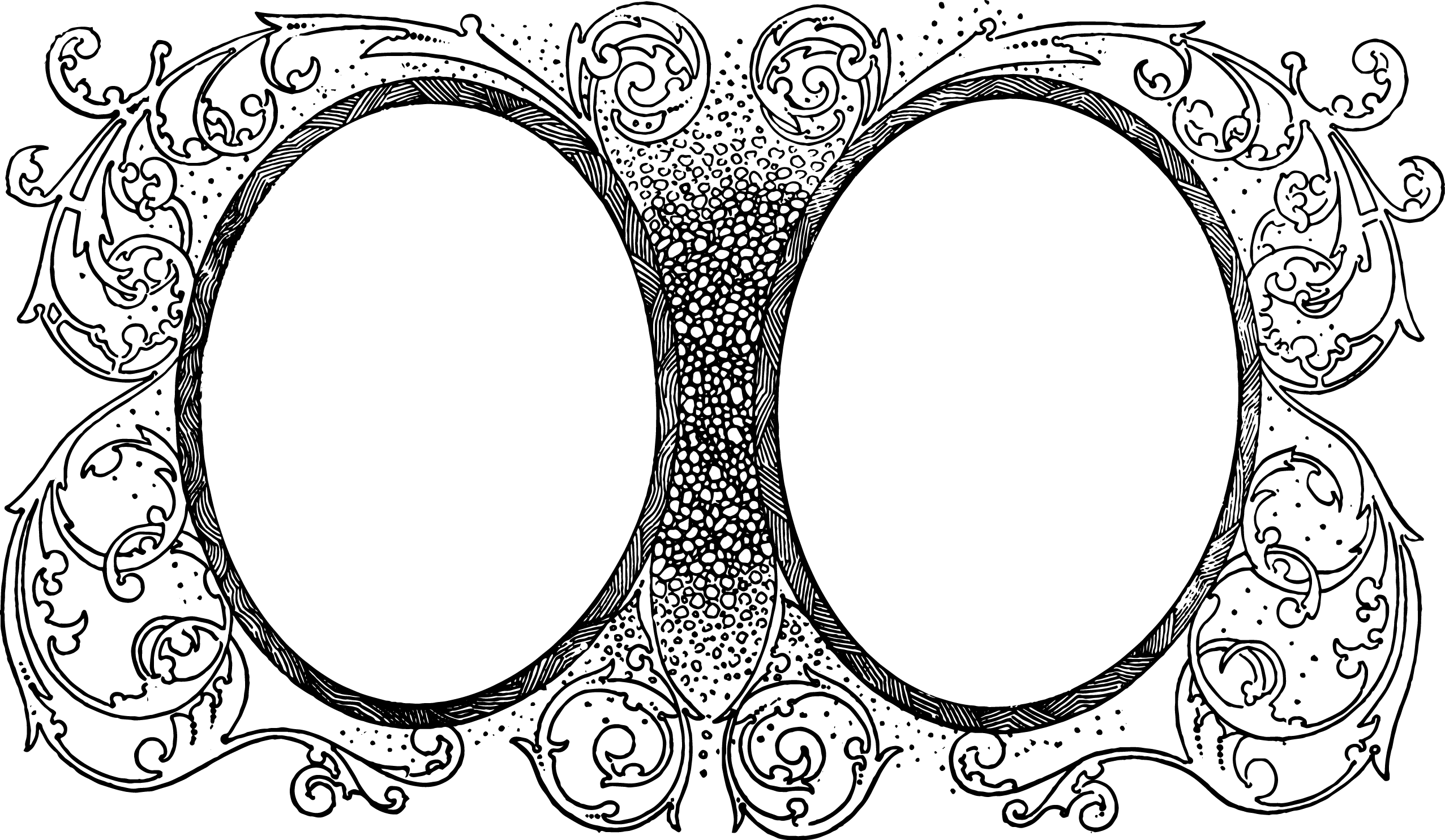 Jpeg Download - Vintage Photo Frame Illustration (2553x1485), Png Download