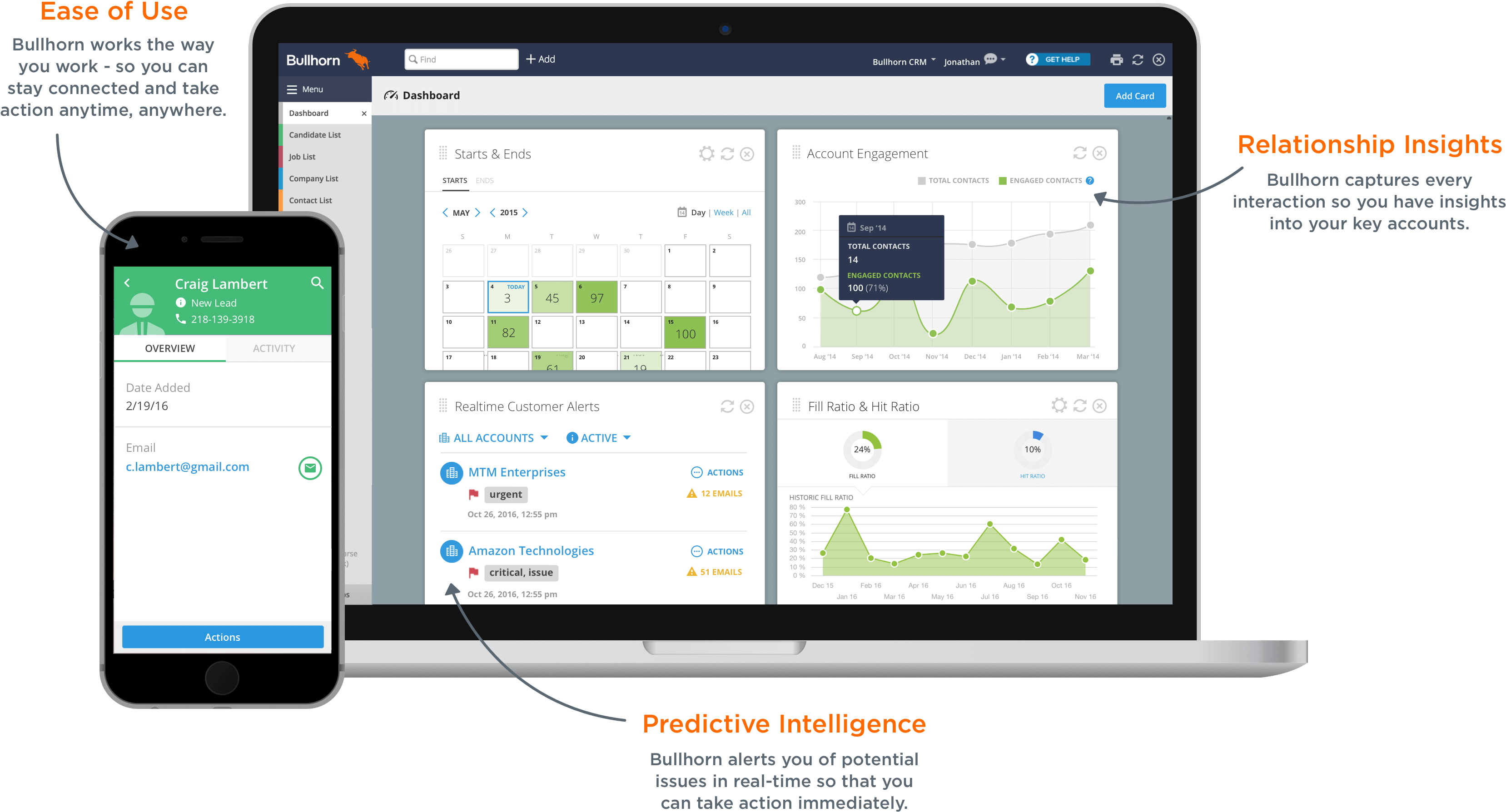 What Makes Bullhorn Different - Bullhorn, Inc. (3348x1866), Png Download