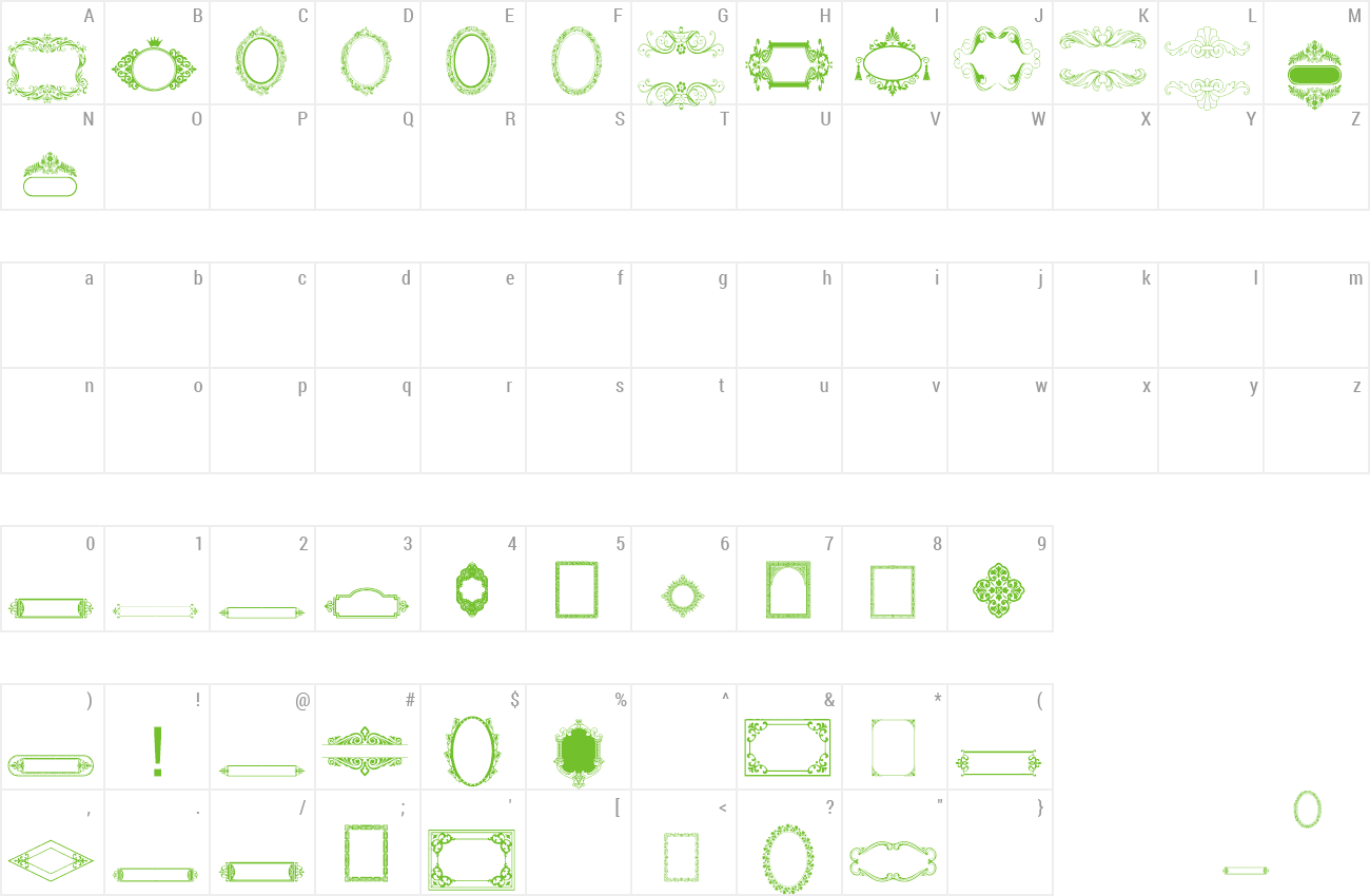 Font Vintage Frames 2 Preview - Number (1300x850), Png Download