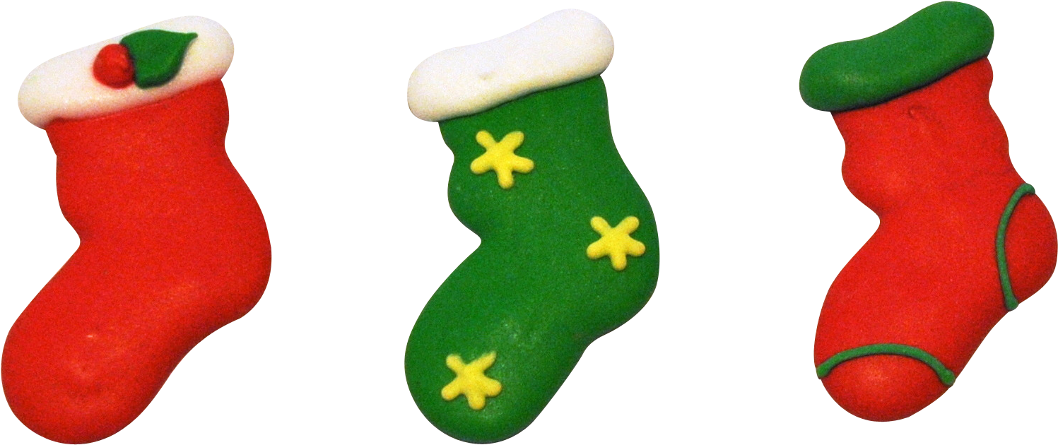2" Christmas Stockings - Royal Icing (1739x1735), Png Download