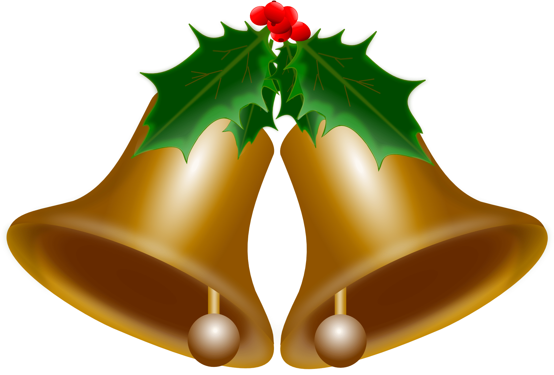 Christmas Tree Clip Art - Christmas Bells Free Vector (900x637), Png Download
