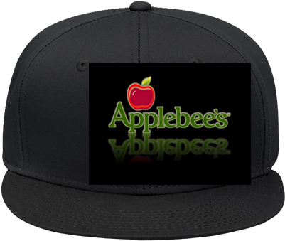 Snap Back Flat Bill Hat - Applebees (450x450), Png Download