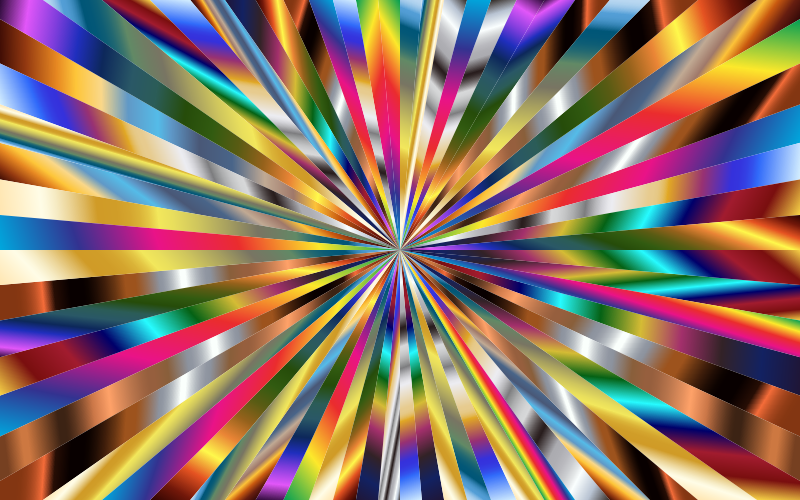 Medium Image - Psychedelic Starburst (800x500), Png Download