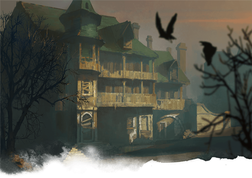Four Stories Tall And Boasting Balconies, A Turret, - Trollskull Manor (849x601), Png Download
