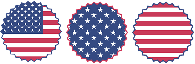 Burst Art Red White Blue Labor Day Patriot - Set 4 Never Trump Anti Against Donald (680x340), Png Download