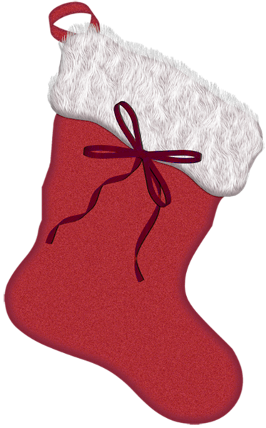 Red Christmas Stocking Png Picture - Christmas Stocking Clipart Png Transparent Background (373x600), Png Download