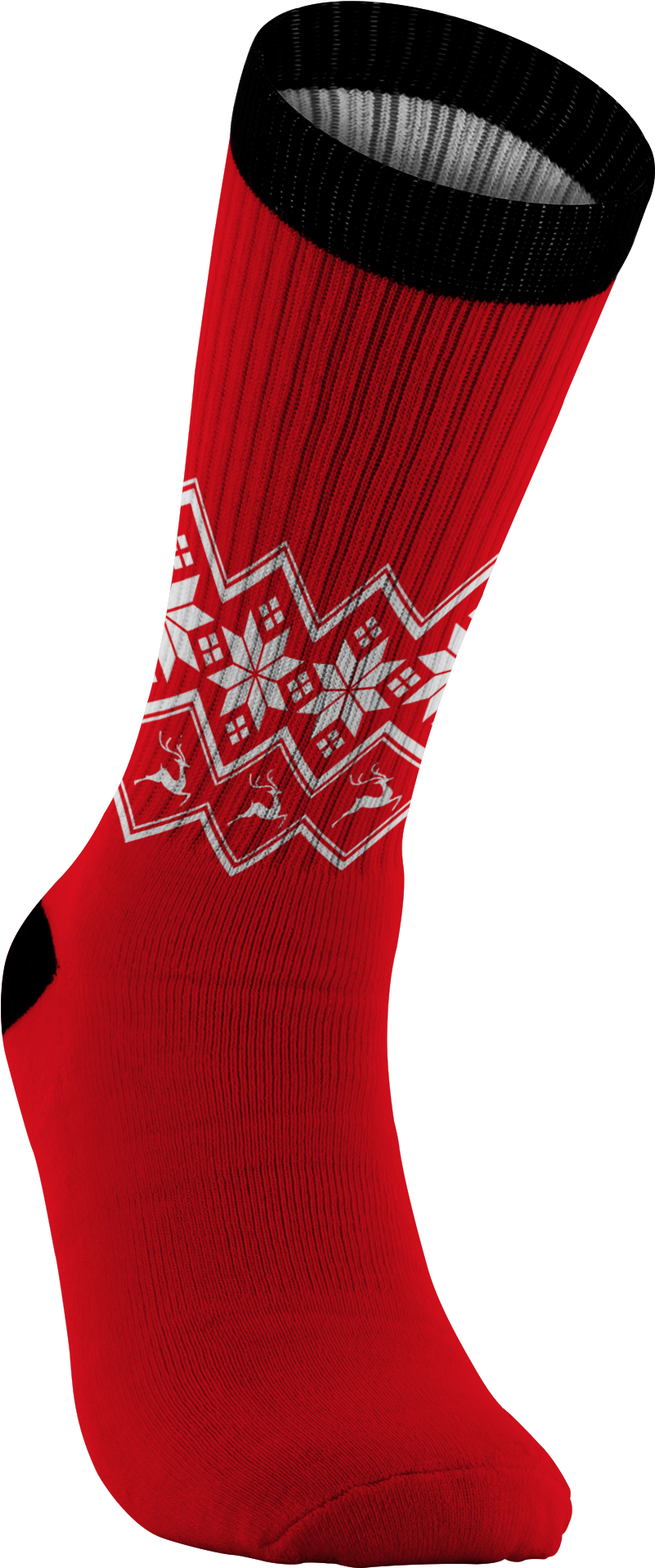 Red Christmas Socks - Sock (2000x2000), Png Download
