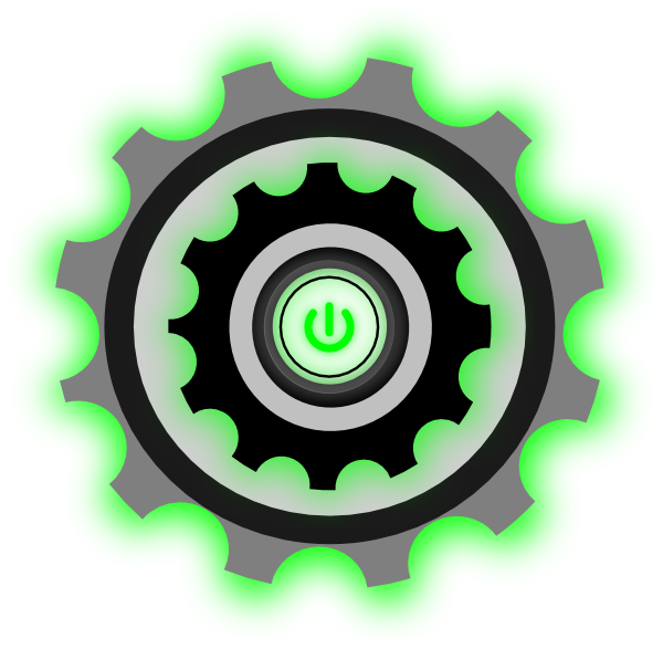 How To Set Use Power Button Gear Clipart (600x587), Png Download