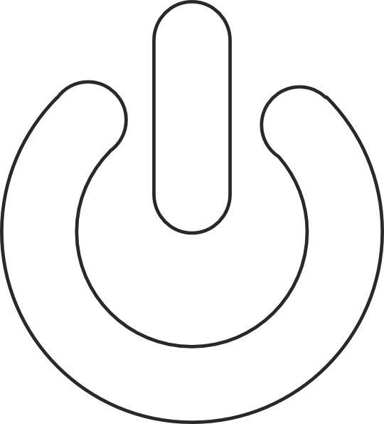 Shutdown Button Clipart Symbol - Clip Art (540x595), Png Download