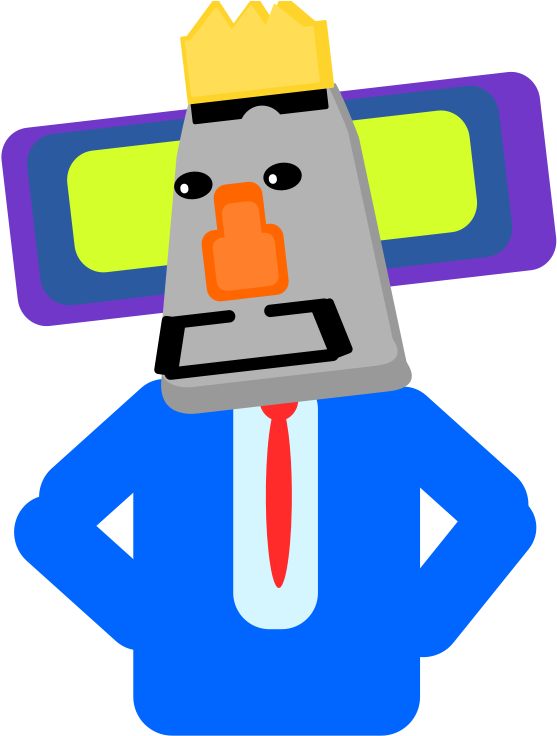 Abstract Cartoony Space King - Cartoon (566x800), Png Download