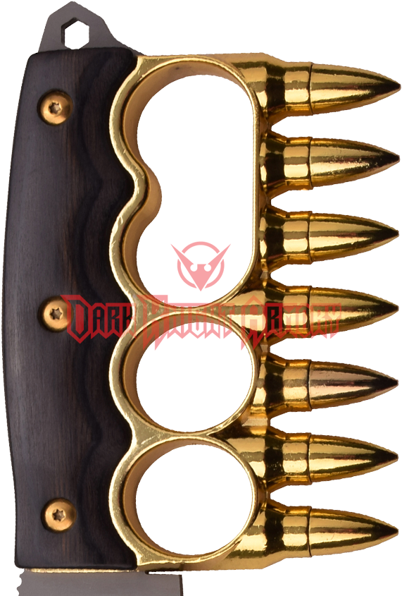 Zoom - Brass Knuckles With Bullets (850x850), Png Download