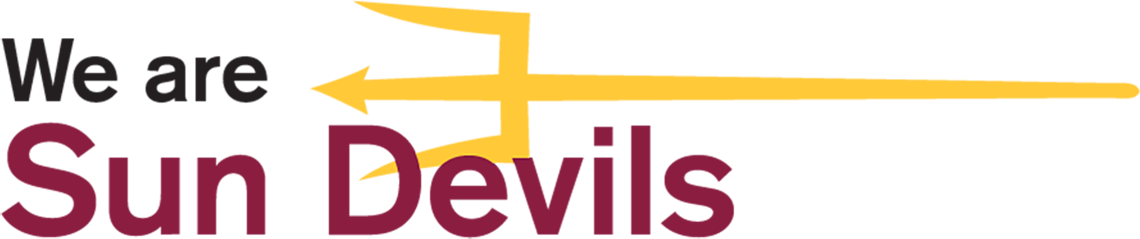 We Are Sun Devils Charter Asu Prep Pitchfork - Arizona State University (1140x239), Png Download