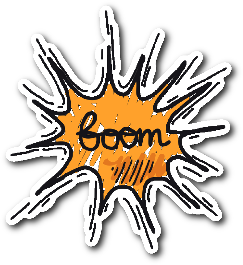 Hand Drawn Comic Book Speech Balloon Stickers - Comics (1064x1064), Png Download