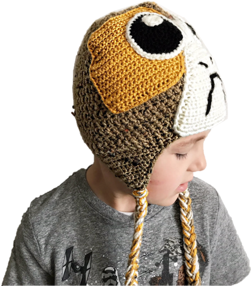 Porg Hat - Star Wars Crochet Patterns Hat (534x712), Png Download