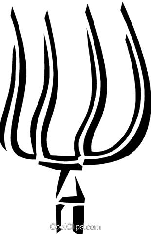 Pitchfork Royalty Free Vector Clip Art Illustration (310x480), Png Download