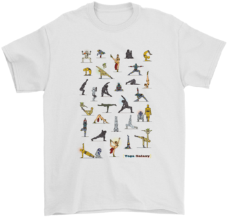 Practice Yoga Galaxy Star Wars Shirts T Shirt Gildan - Star Wars Yoga (394x394), Png Download