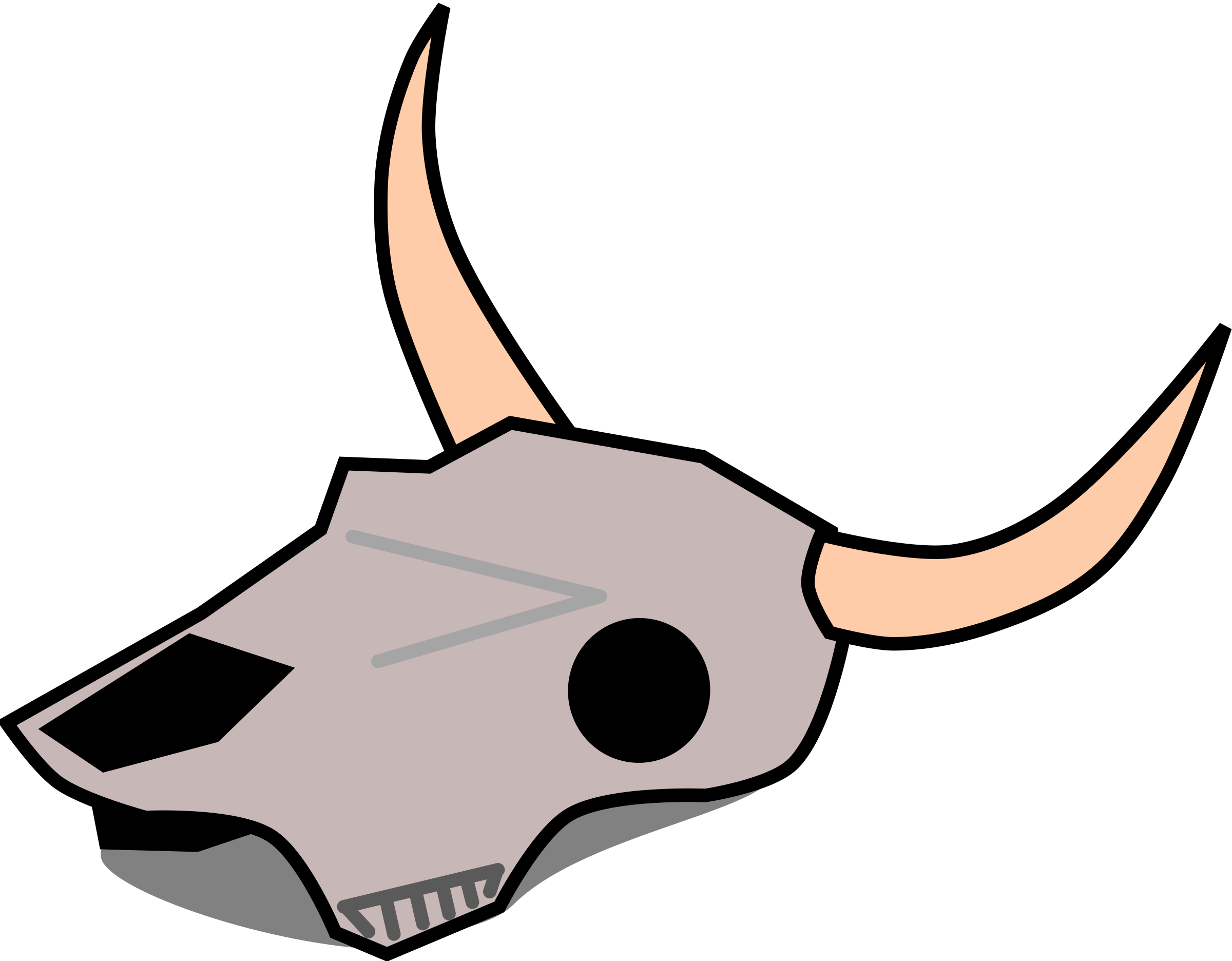 Clipart Freeuse Stock Bull Animated Free On Dumielauxepices - Longhorn Skull Cartoon Png (2400x1872), Png Download