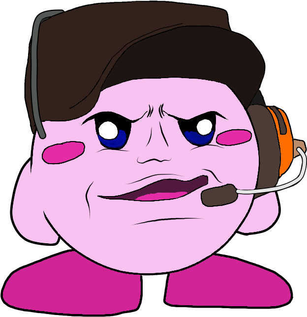 Meme 👌kirby But Its Scout From Team Fortress 2 - Drawing (1024x1024), Png Download