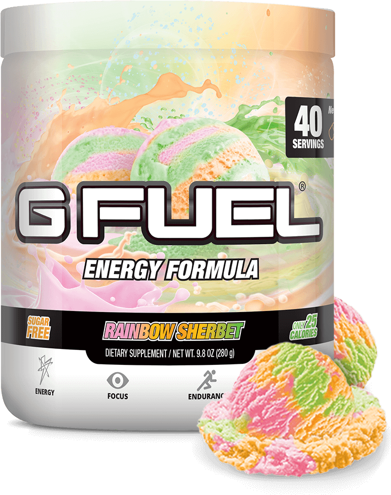Rainbow Sherbet - G Fuel Pineapple - 40 Servings (1024x1024), Png Download