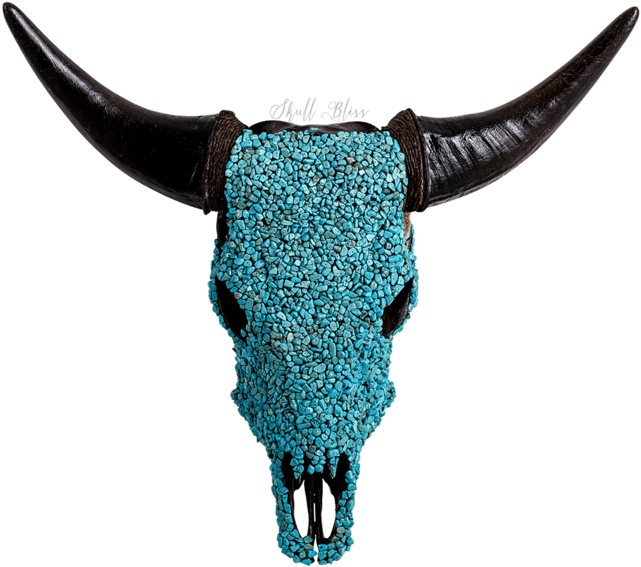 Decorated Cow Skull // Xl Horns - Cattle (645x645), Png Download