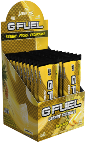 Pineapple Box - 20 Packs - Gamma Labs G Fuel Lemon Lime 20 Count (480x480), Png Download